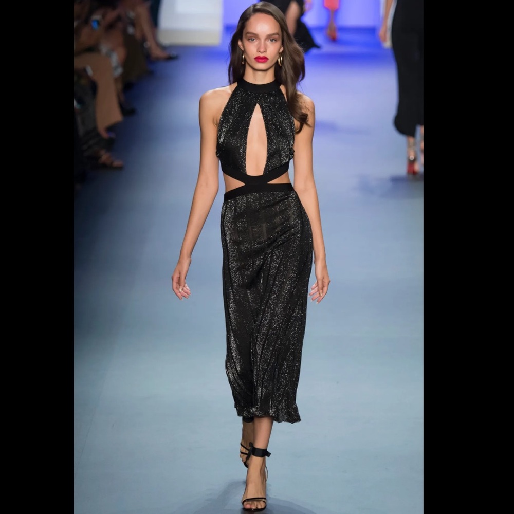 CUSHNIE Cutout Sleeveless Dress size S